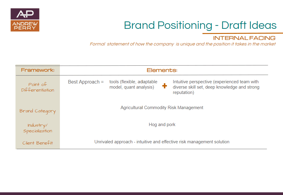 Brand Positioning Example